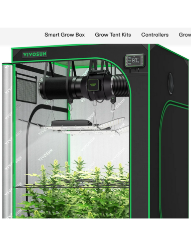 Smart Grow Tent Pack Vivosun- 4 Plantes Systeme Complet Avec Controlleur Wifi | growshop.net | VivoSun | Chambre de Culture