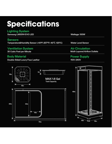 Smart Grow Tent Pack Vivosun - Vgrow Smart Grow Box | growshop.net | VivoSun | Grow Tents