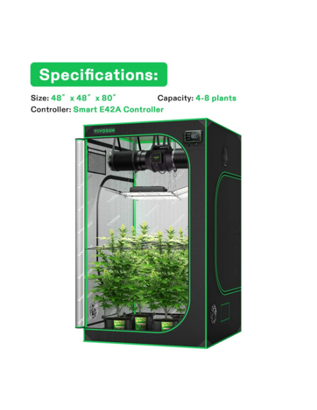 Smart Grow Tent Pack Vivosun - 4 Pflanzen Komplettes System Mit Wifi-controller | growshop.net | VivoSun | GrowBoxen