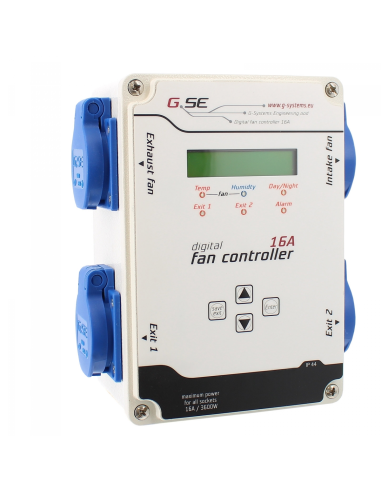 Zubehör G-systems Gse Ventilation Controller 16a - 2 Eingänge | growshop.net | G-Systems | Belüftung