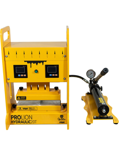 Extraction Qnubu RESIN PRESS PRO LION HYDRAULIC - 20 Tons - Plaque 7.6x25cm & 12x12cm | growshop.net | Qnubu | GrowShop