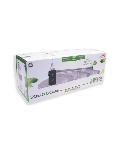 Lampe SANlight SET COMPLET LAMPE LED 2x200W - 100x100cm | growshop.net | SANlight | GrowShop