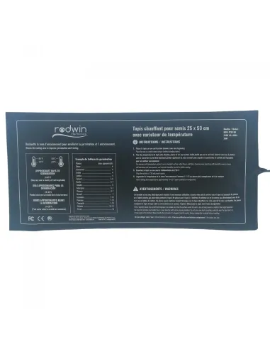 Heating Rodwin HEATING MAT WITH DIMMER 20W - 25X53 | growshop.net | Rodwin | GrowShop