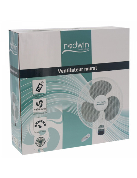 Ventilation Rodwin Oscillan Wall Fan With Remote Control - Ø 40cm | growshop.net | Rodwin | Ventilation